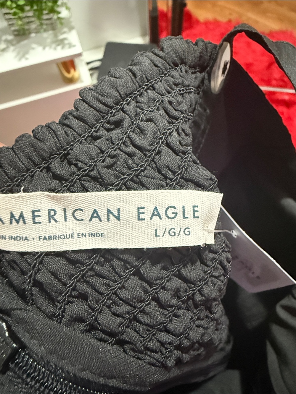 American Eagle Outfitters Black Satin Dress - Picture 3 of 4